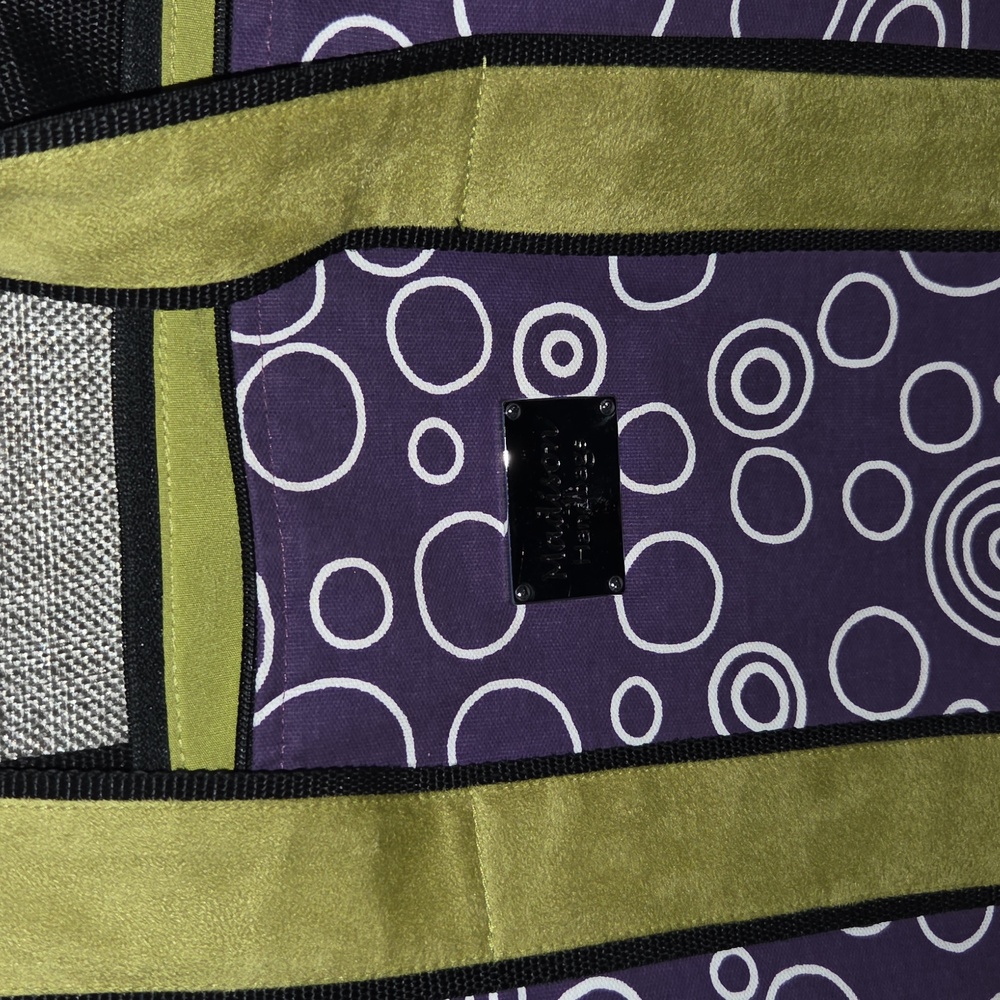 Good Condition MADISON HANDBAG Purple Print